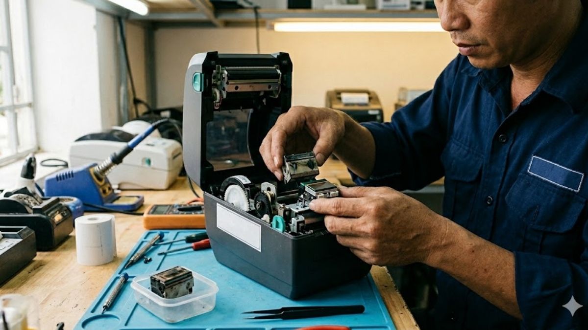 Thay đầu in nhiệt nếu bị hư hỏng