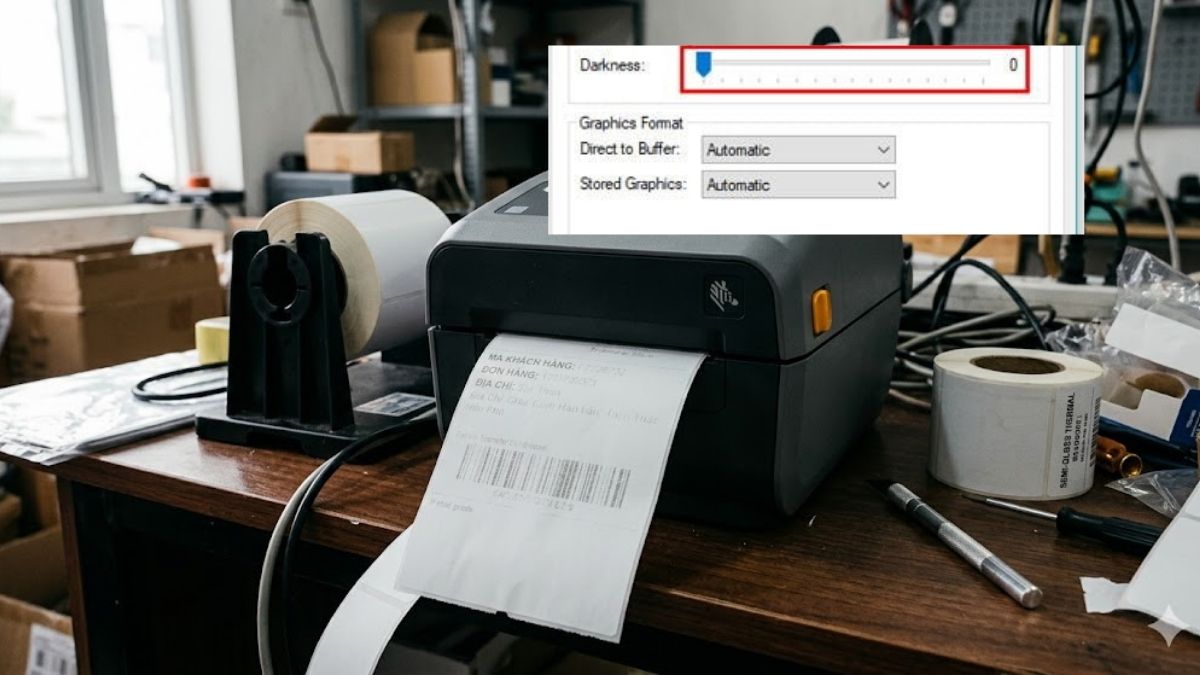Cài đặt nhiệt độ in quá thấp