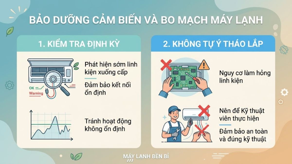 Bảo dưỡng cảm biến và bo mạch