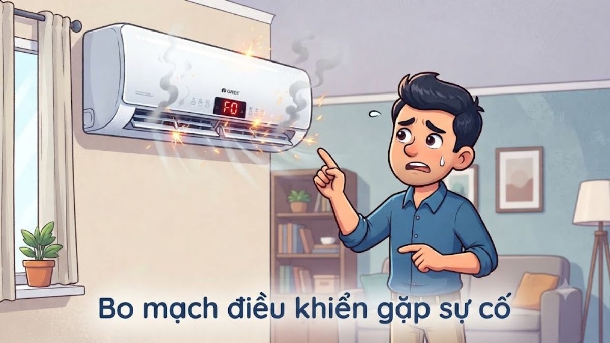 Bo mạch điều khiển gặp sự cố