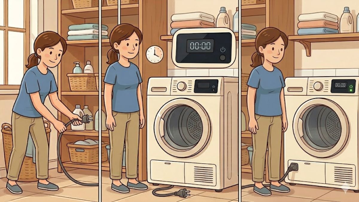 Reset lại máy sấy quân áo