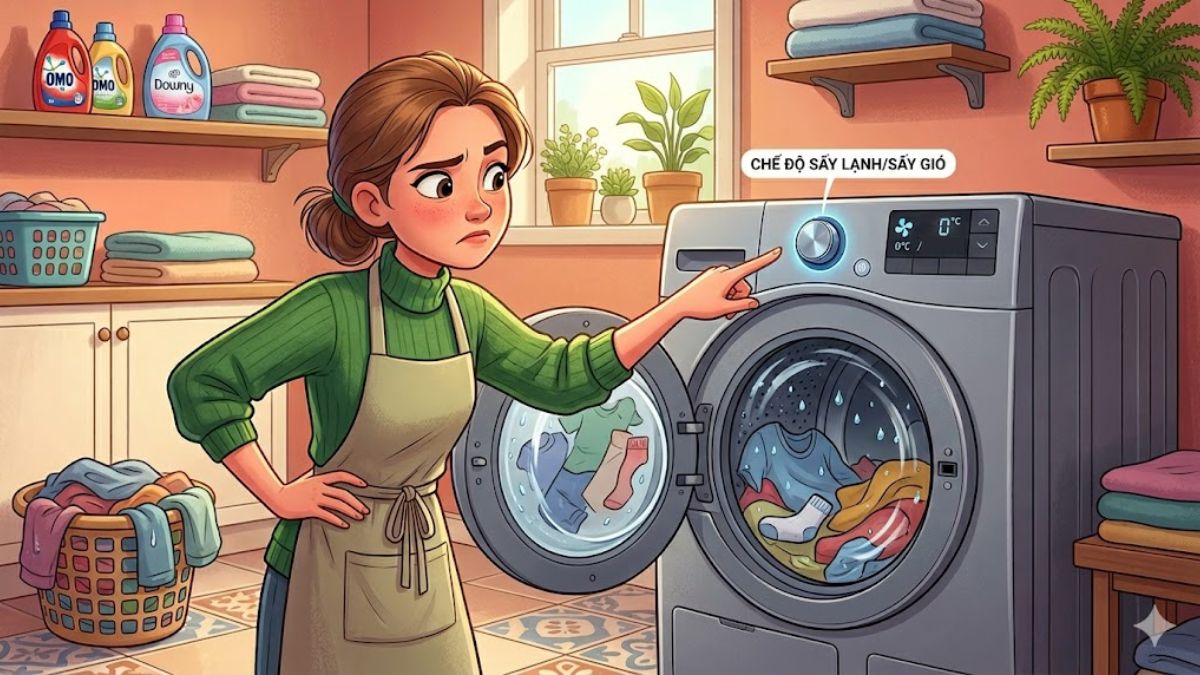 Chọn sai chế độ sấy