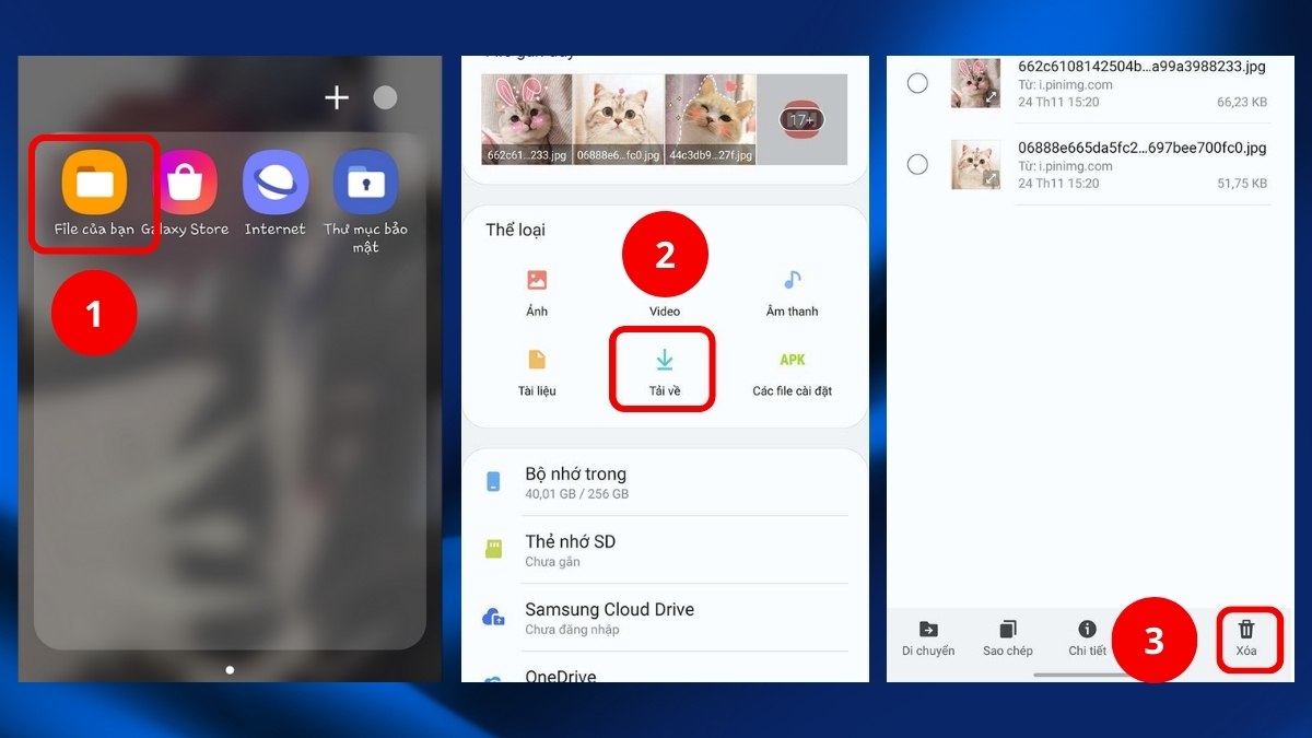 Giải phóng bộ nhớ và Cache bằng cách dọn thư mục tải xuống bước 1