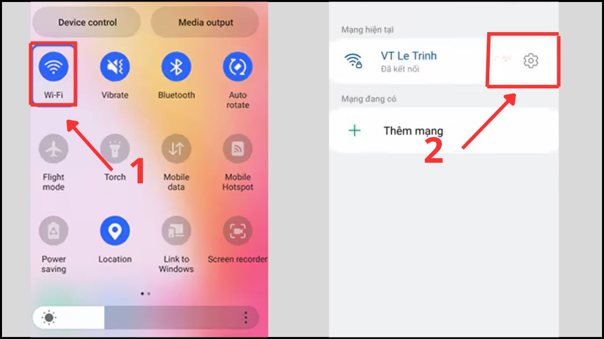 Thay đổi cài đặt DNS để khắc phục tình trạng máy tính bảng Samsung không kết nối được Wifi bước 1