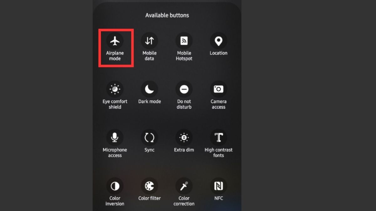Kiểm tra chế độ máy bay để khắc phục tình trạng máy tính bảng không kết nối được Wifi