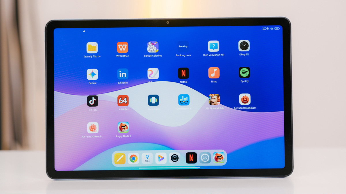 Màn hình hiển thị của máy tính bảng Xiaomi nổi bật với độ phân giải cao