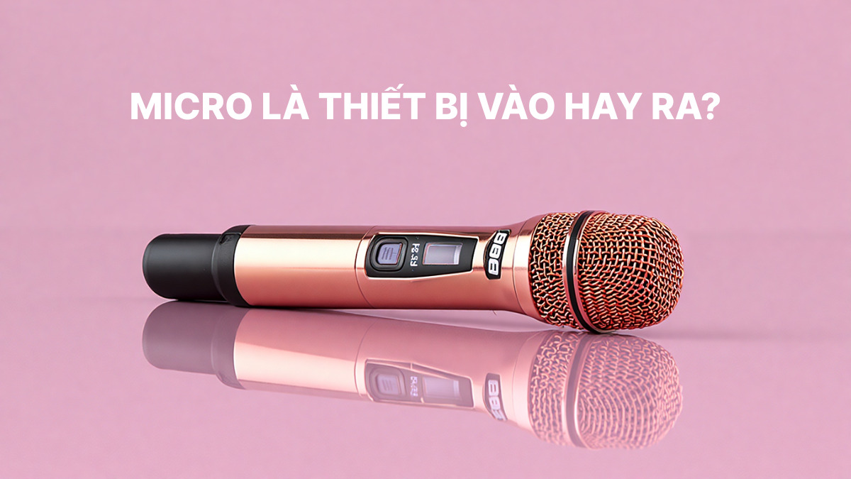 Micro là thiết bị vào hay ra? Giải thích chi tiết dễ hiểu