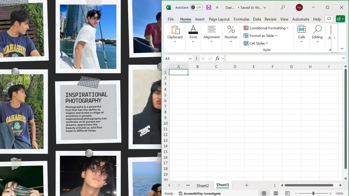 Sử dụng phím tắt để mở 2 File Excel cùng lúc bước 1 (Hình minh họa)