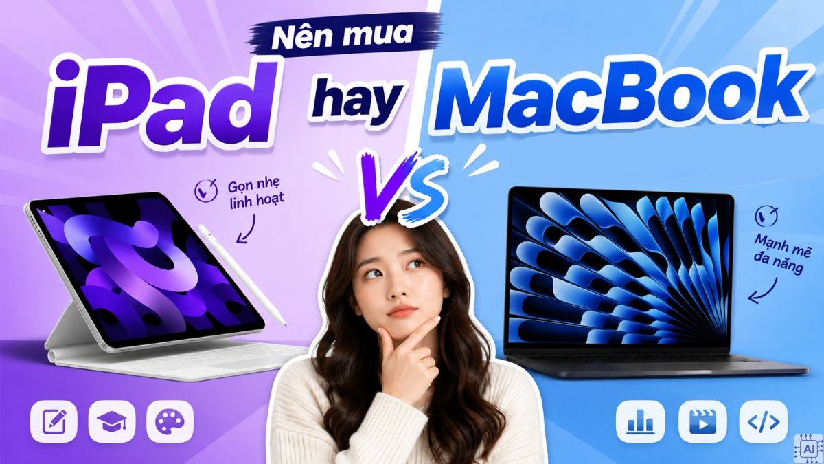 Đánh giá nên chọn mua iPad hay MacBook
