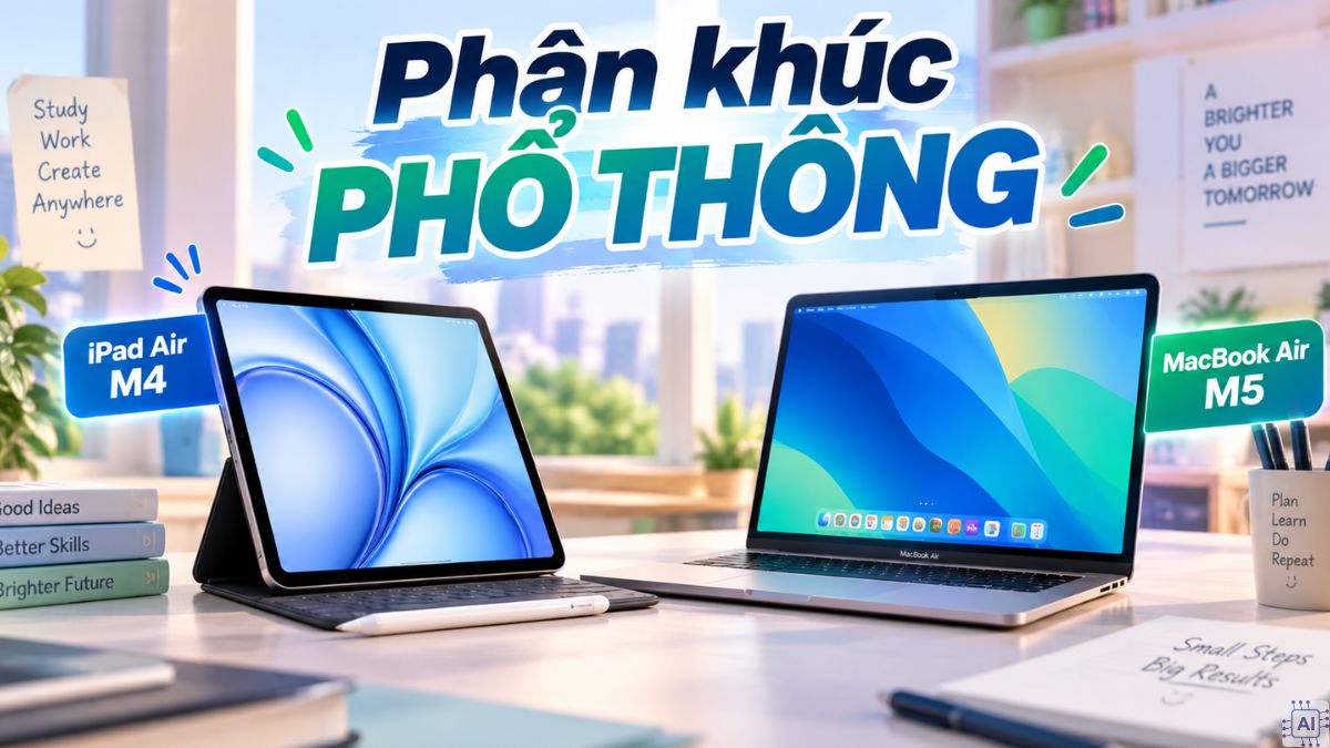 Gợi ý iPad và MacBook phân khúc phổ thông