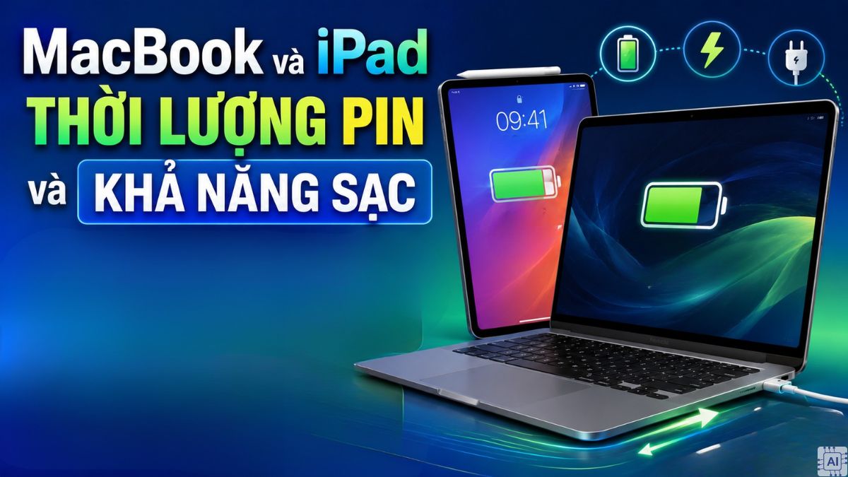 So sánh thời lượng pin và khả năng sạc