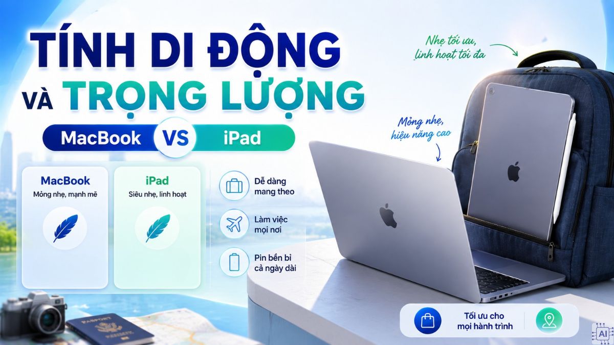 So sánh tính di động và trọng lượng