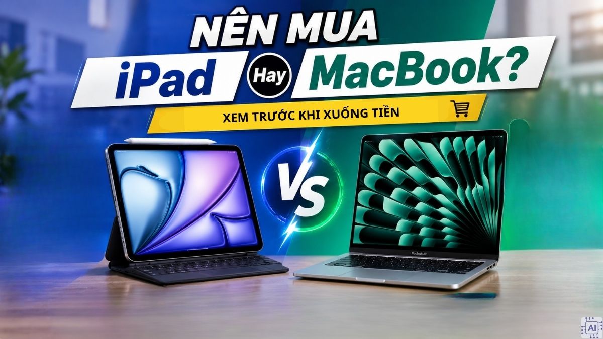Nên mua iPad hay MacBook? Xem trước khi xuống tiền