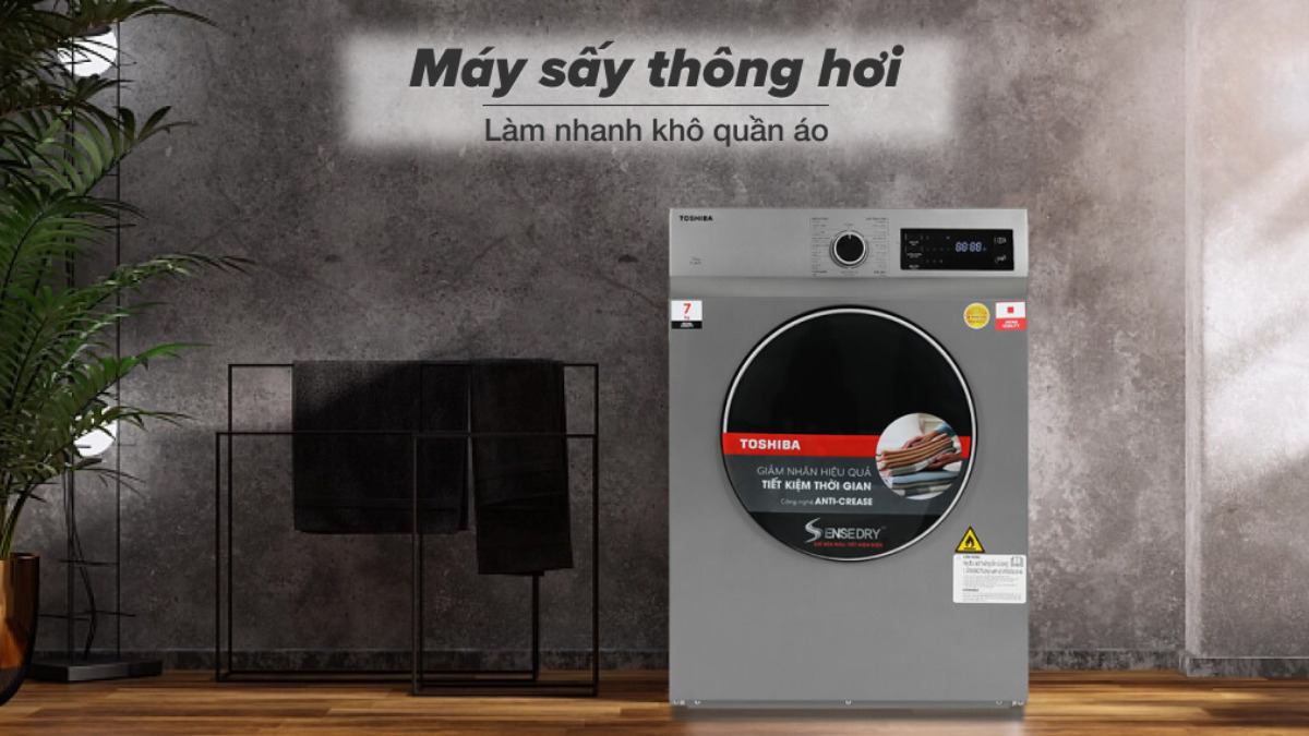 Máy sấy quần áo Toshiba là lựa chọn phù hợp cho nhu cầu của gia đình