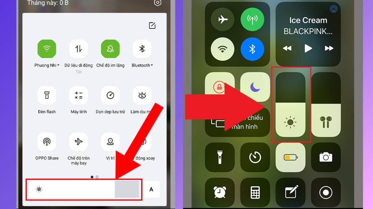 Điều chỉnh độ sáng trên iOS và Android