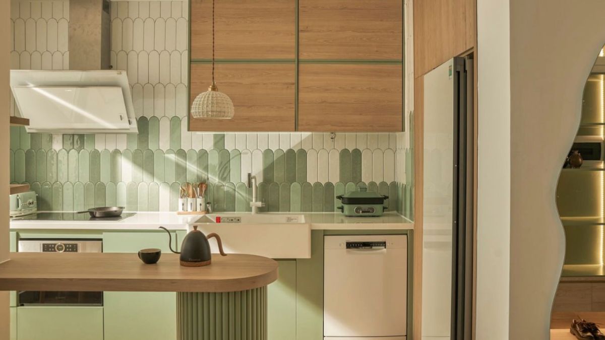 Xu hướng decor với nồi chiên không dầu màu xanh