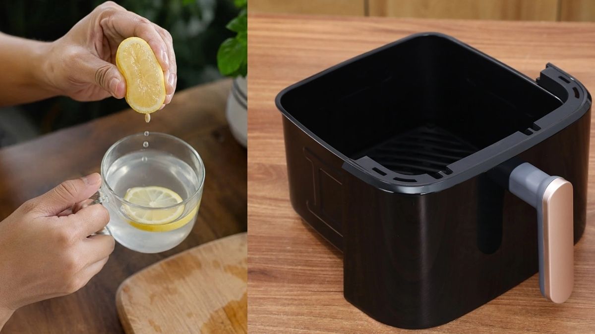Cách vệ sinh và khử mùi nhựa nồi chiên không dầu mới bước 3