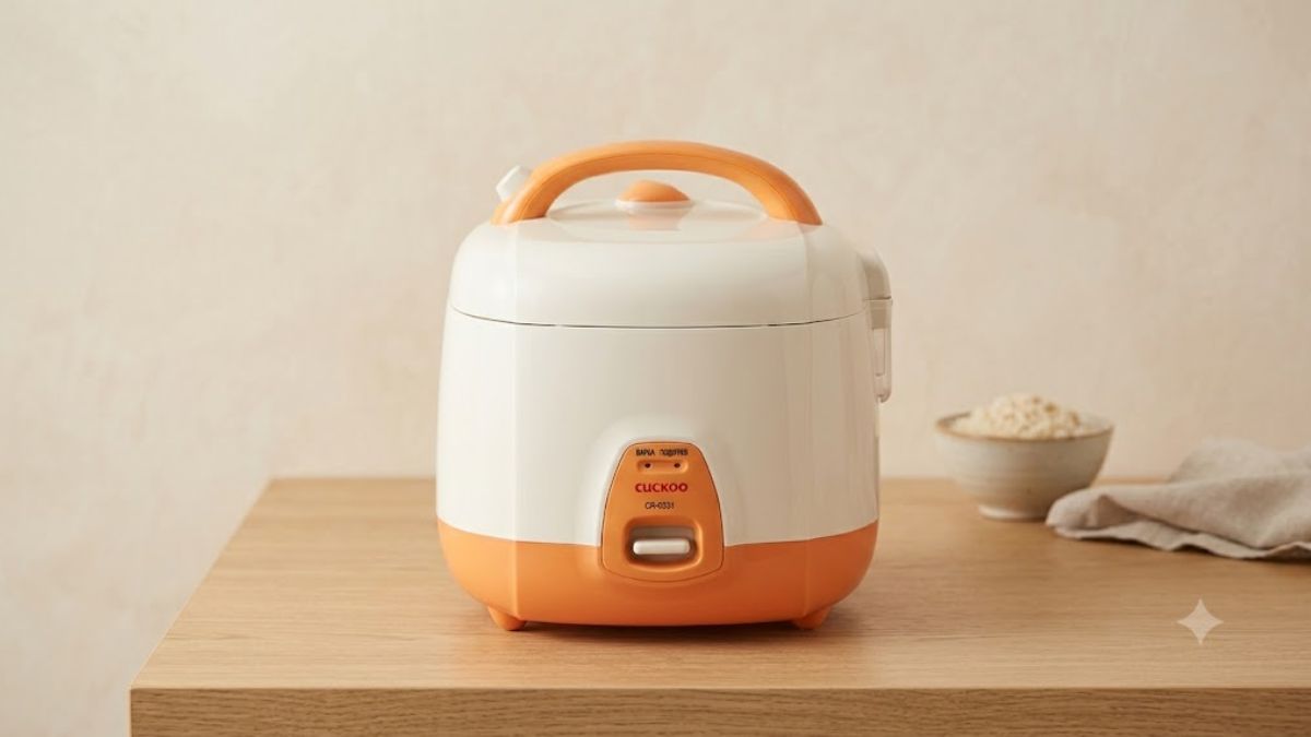 Nồi cơm điện mini Cuckoo CR0331 màu cam