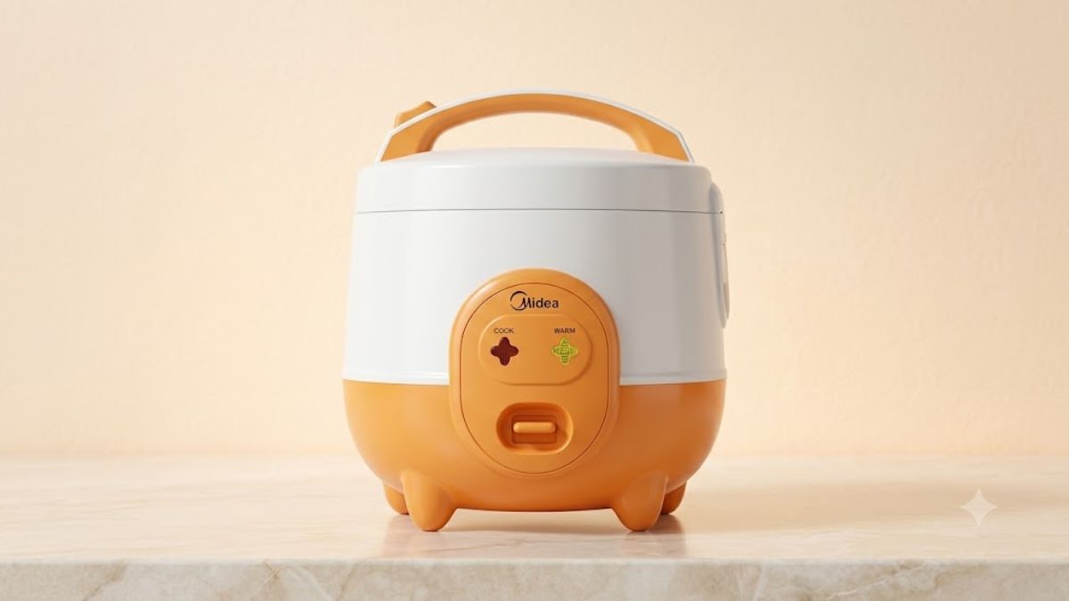 Nồi cơm điện Midea MRCM06SD màu cam