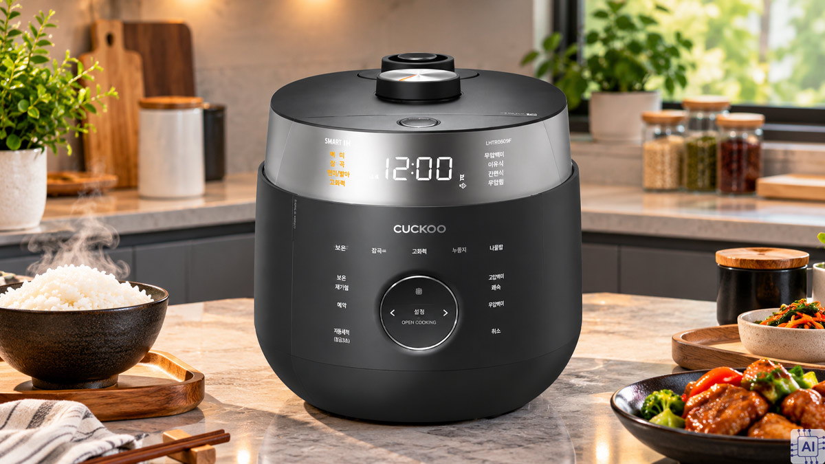 Nồi cơm điện Cuckoo màu đen CRP-LHTR0609F 1.08L 