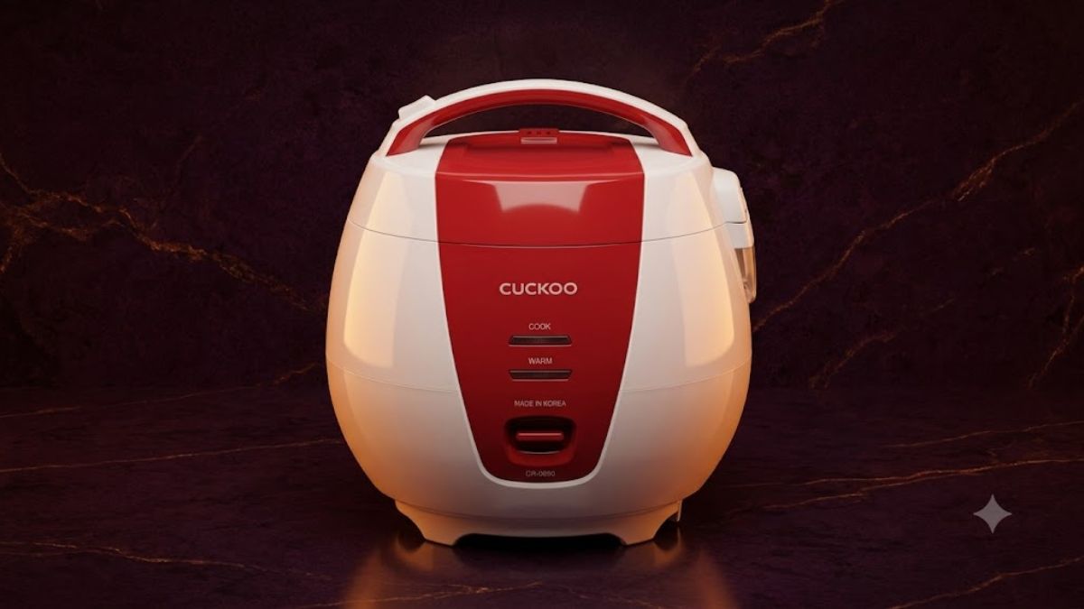 Nồi cơm điện Cuckoo CR-0690 đỏ trắng