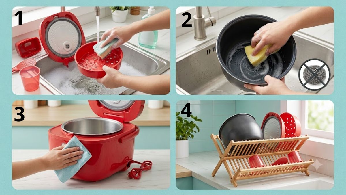 Hướng dẫn vệ sinh và bảo quản nồi cơm điện