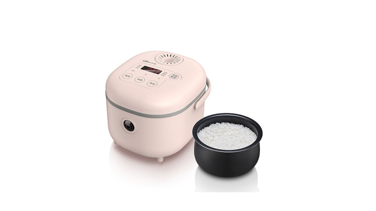 Nồi cơm điện mini màu hồng Bear