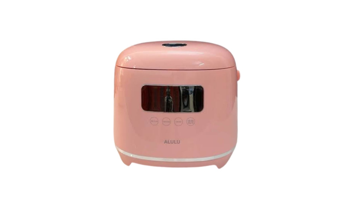 Nồi cơm điện mini màu hồng ALULU
