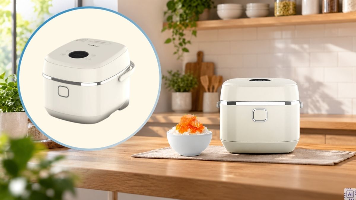 Nồi cơm điện cao tần màu trắng cao cấp