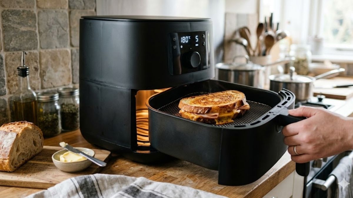 Lợi ích của việc nướng bánh mì sandwich bằng nồi chiên không dầu