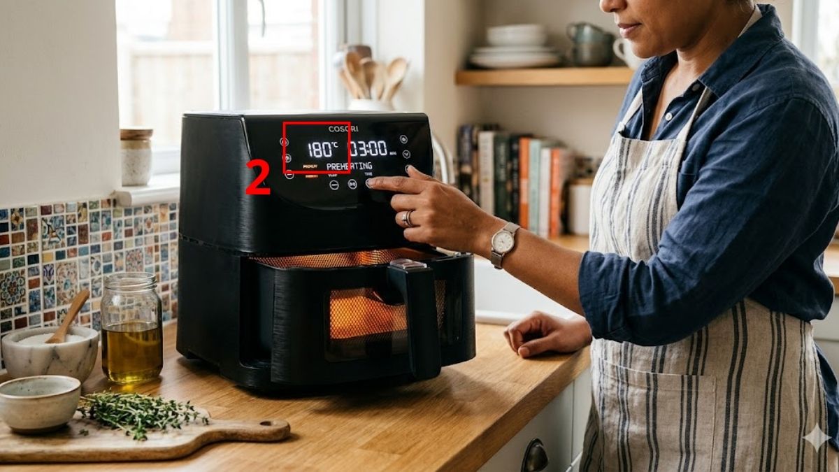 Nướng bánh mì sandwich bơ tỏi bằng nồi chiên không dầu bước 2