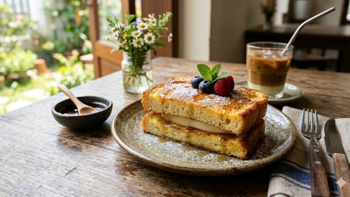 Sandwich trứng kiểu Pháp thơm ngon