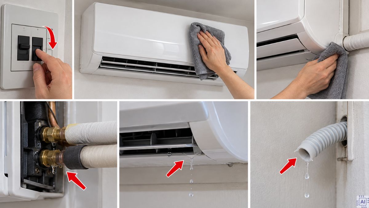 Cách khắc phục ống đồng máy lạnh bị rỉ nước tại nhà bước 1