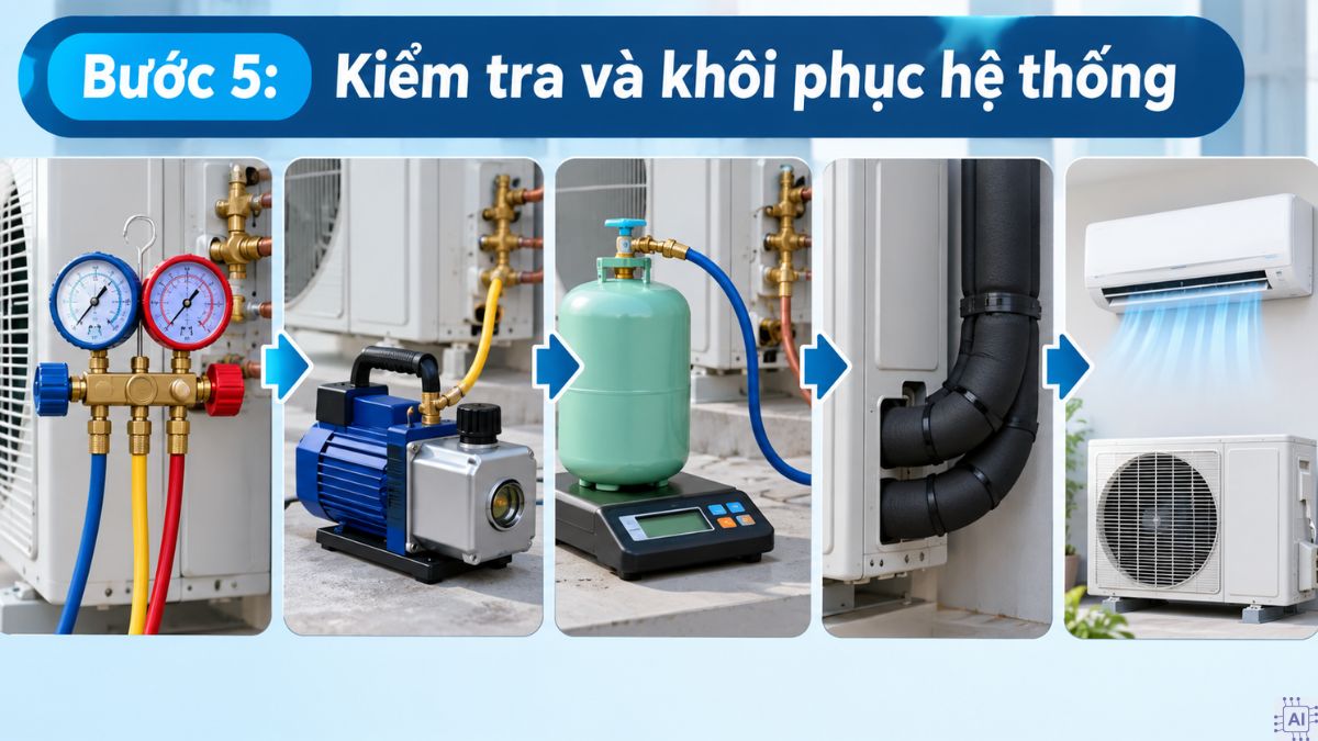 Nối ống đồng theo phương pháp hàn nhiệt truyền thống bước 5