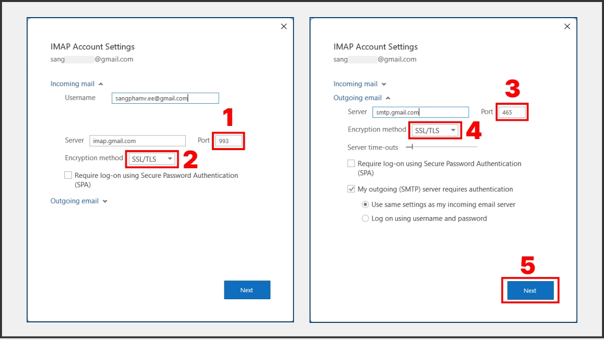 Thiết lập lại SSL đúng cách để hạn chế trình trạng Outlook không gửi được mail