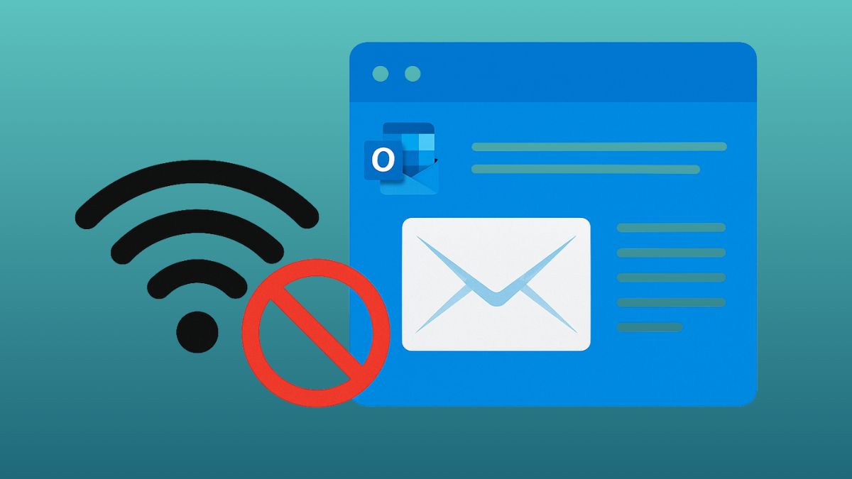 Kết nối internet không ổn định có thể khiến Outlook không nhận được mail mới