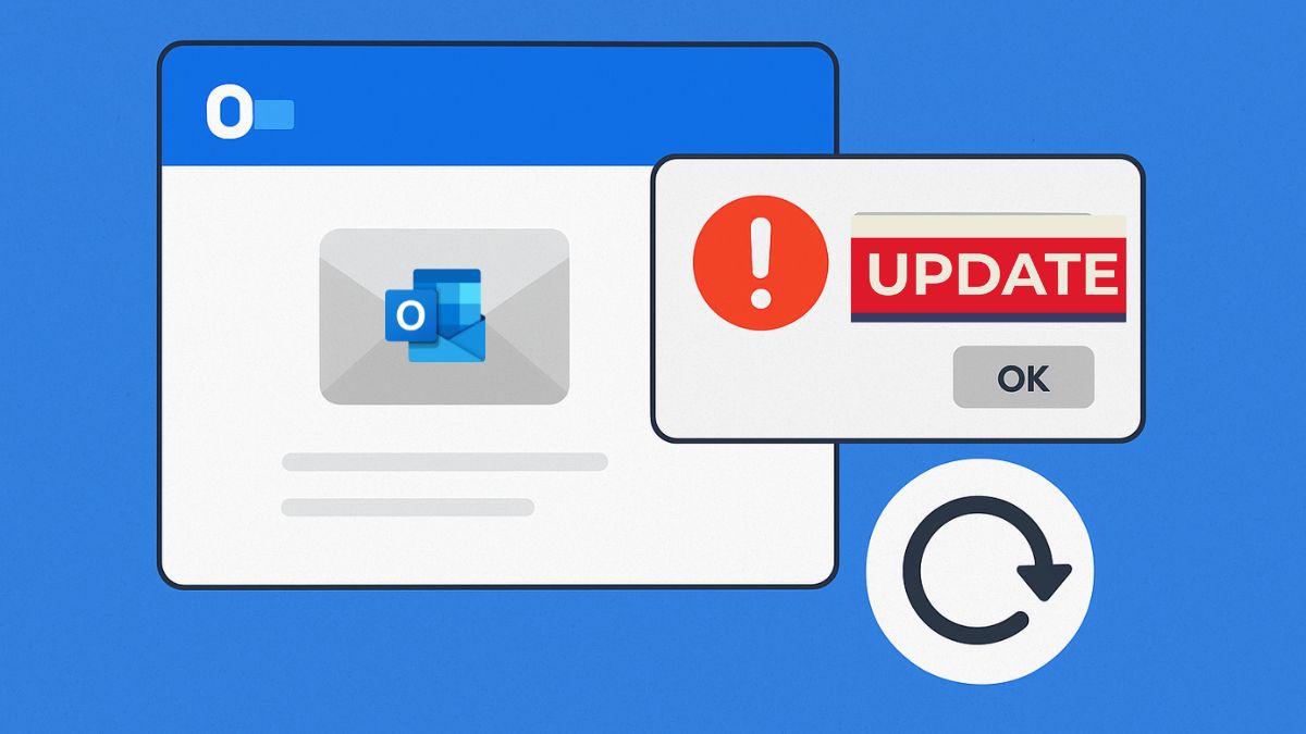 Chưa cập nhật phiên bản Outlook cũng có thể khiến không nhận được mail mới
