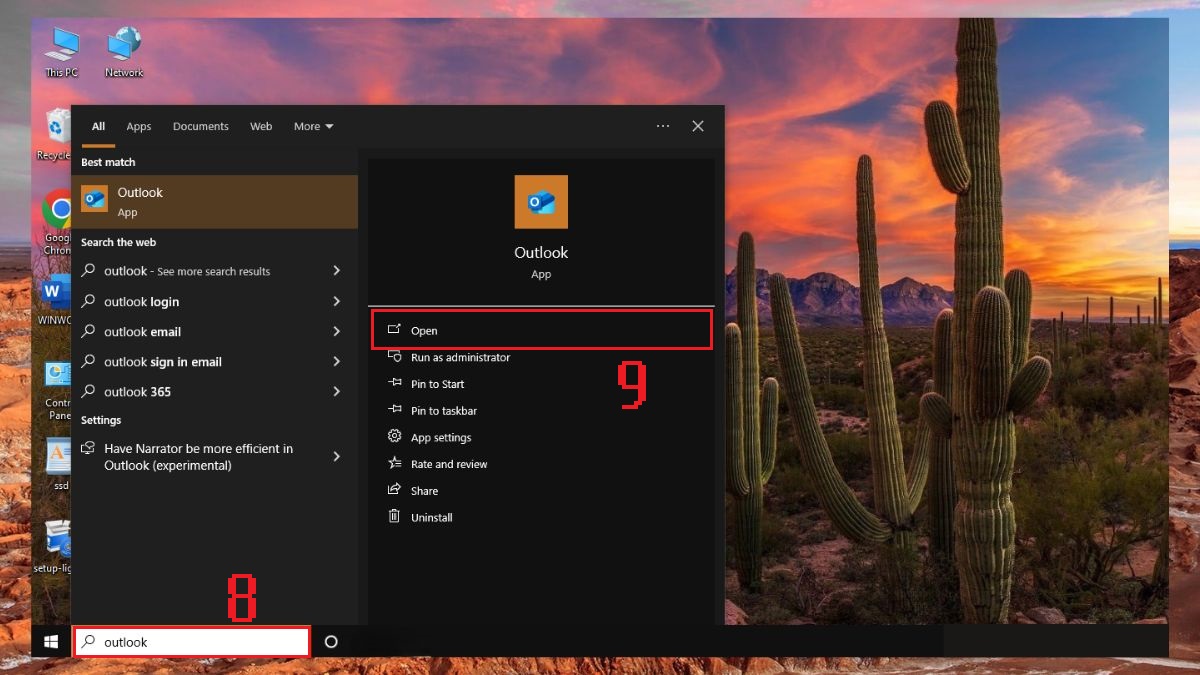 Cách tải Outlook trên máy tính Windows và macOS bước 5