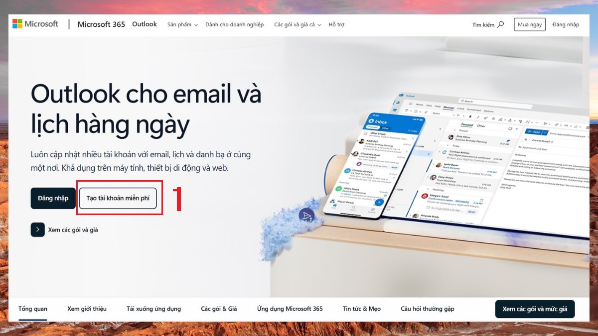 Tạo tài khoản và đăng nhập trên máy tính bước 1