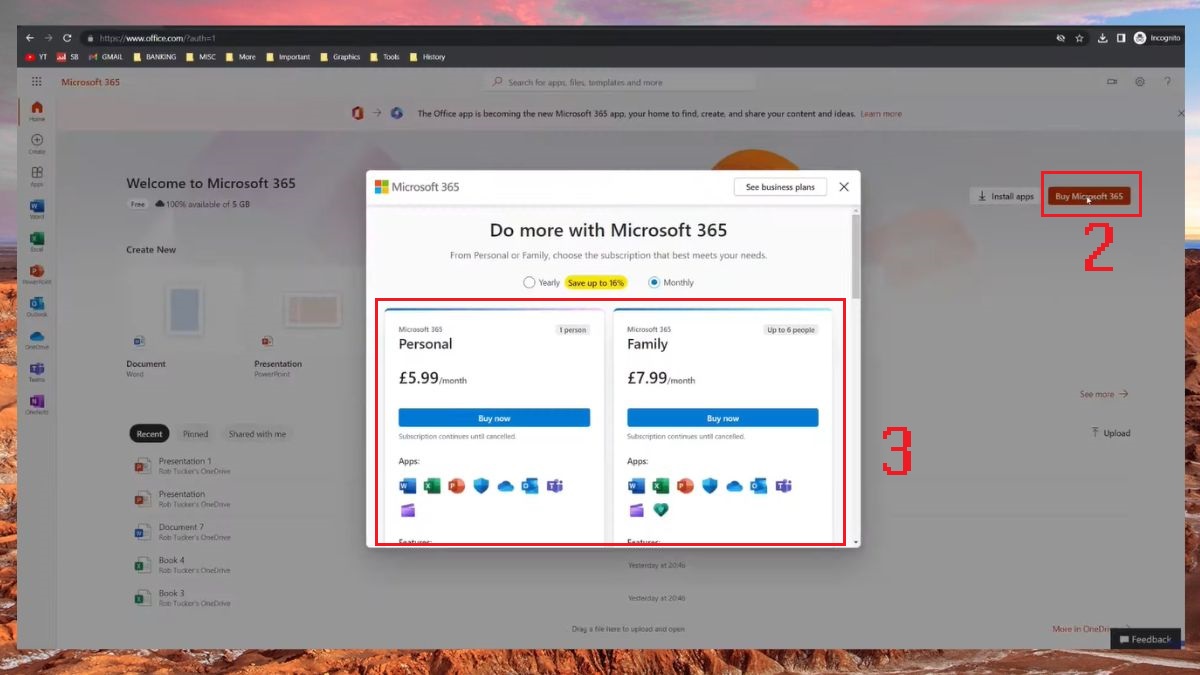 Cách tải Outlook trên máy tính Windows và macOS bước 2