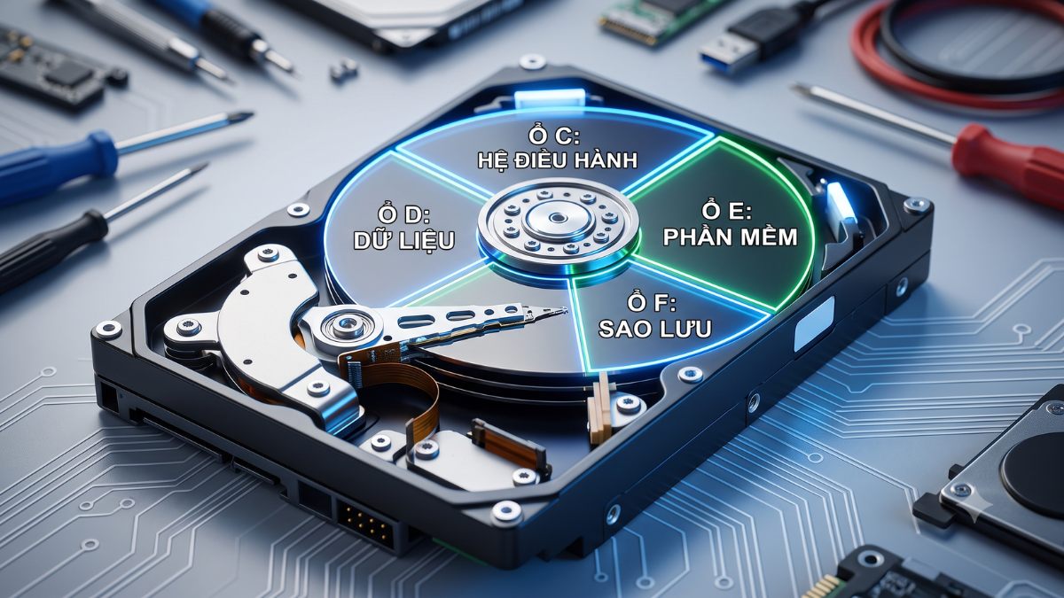 Khái niệm phân vùng ổ cứng Partition