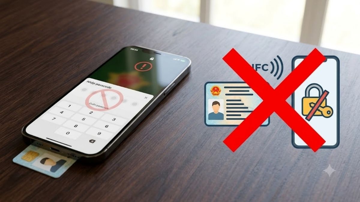Việc lấy lại passcode VNeID chưa được hỗ trợ quét NFC