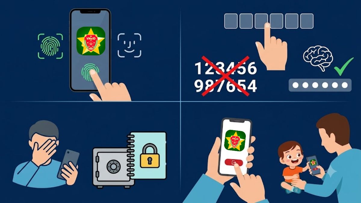 Mẹo sử dụng ứng dụng VNeID tránh bị khóa passcode