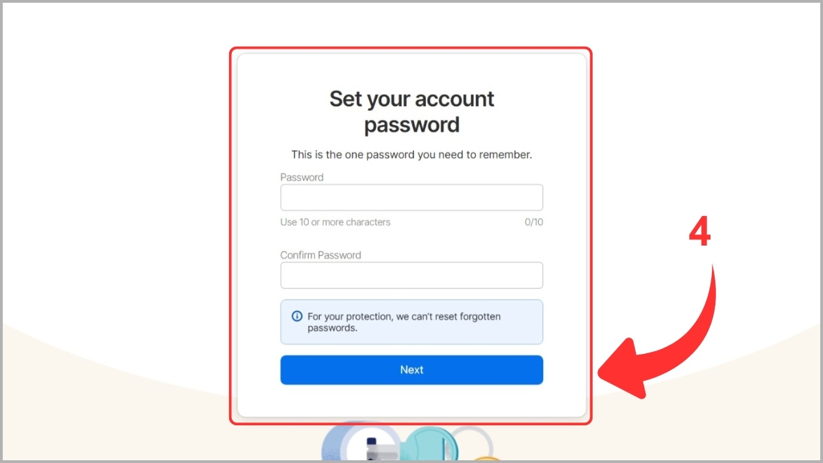 Tạo Account Password