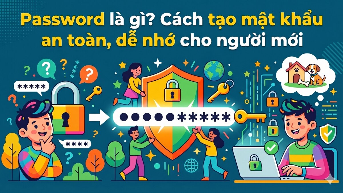Password là gì? Cách tạo mật khẩu an toàn, dễ nhớ cho người mới