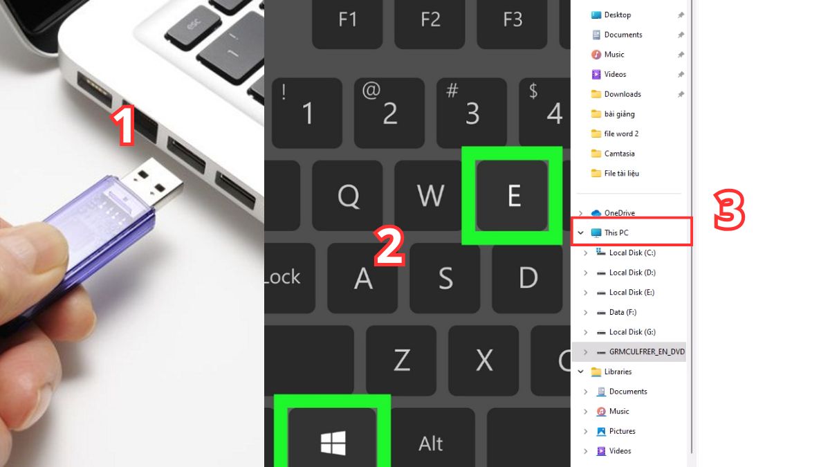 Cách sử dụng Windows File Explorer để format USB bước 1