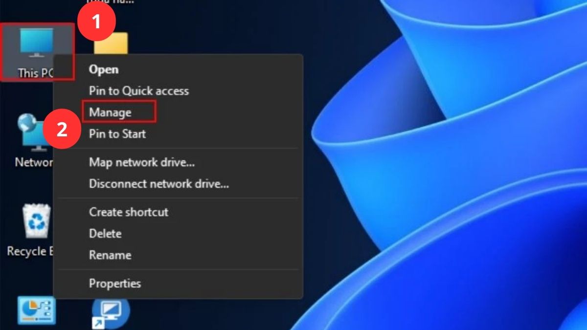 Sử dụng Windows Disk Management để format USB bước 1