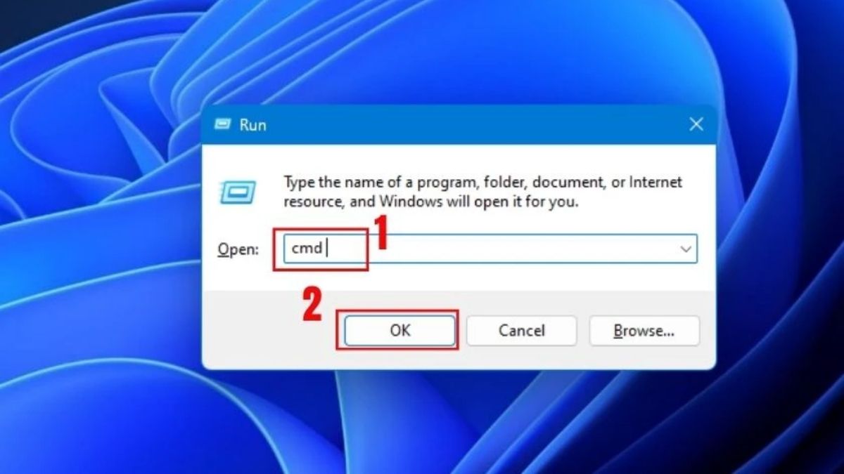 Sử dụng Windows Command Prompt để format USB bước 2