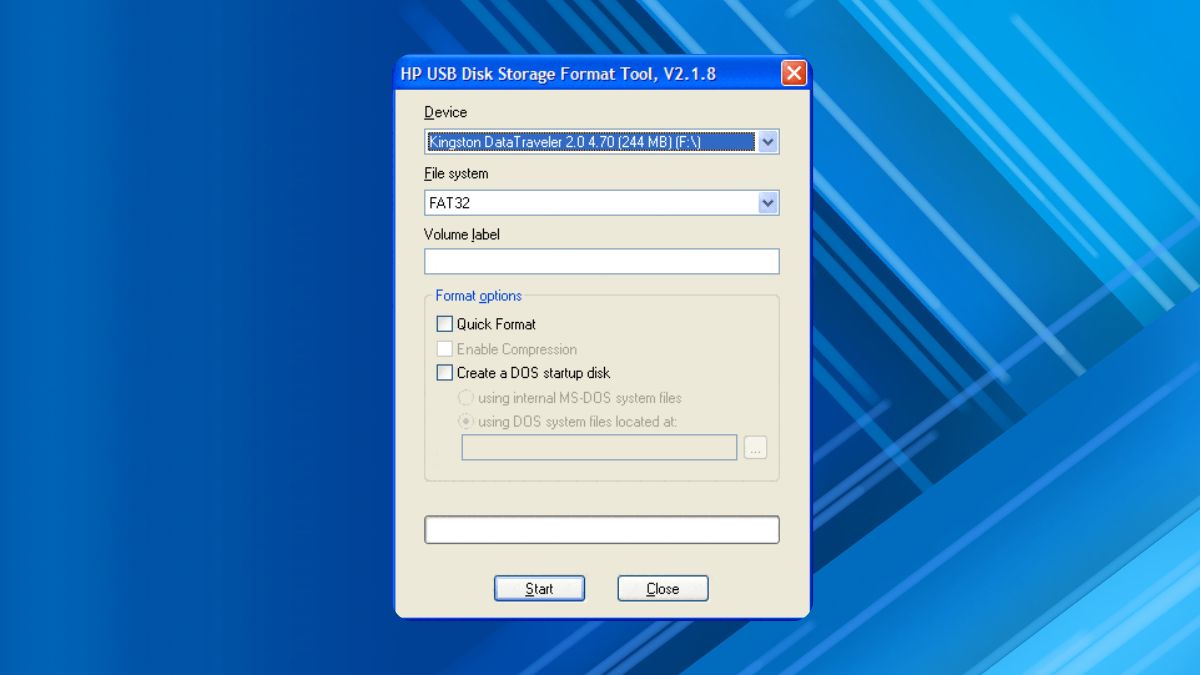 HP USB Disk Storage Format Tool là phần mềm format USB phổ biến
