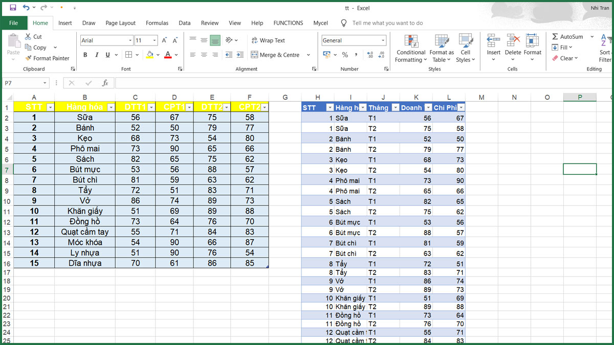 Dùng Power Query trong Excel để sắp xếp lại dữ liệu bước 5 2